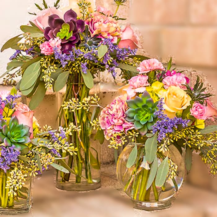 Whimsical Succulent Bouquet: reference floral photograph
