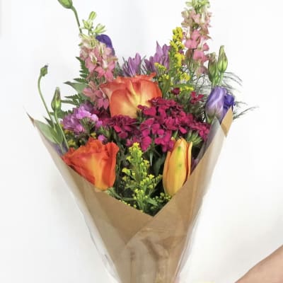 Wrapped Flowers: reference floral photograph