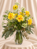 Yellow daffodil arrangement