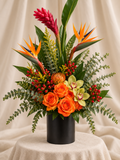 Bird of paradise/tropical arrangement